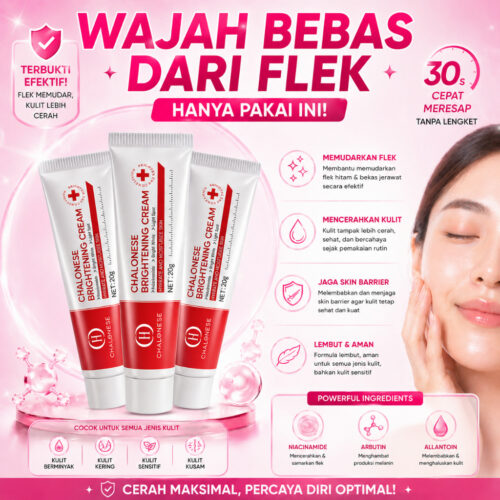 [CHALONESE] Brightening Cream COD Membantu Menudarkan noda Hitam Bekas Jerawat Darkspot Diwajah Membantu Mencerahkan Mengglowingkan Melembabkan Menutrisi Wajah Memperbaiki Skin Barrier Aman Untuk Kulit Sensitif - Image 2