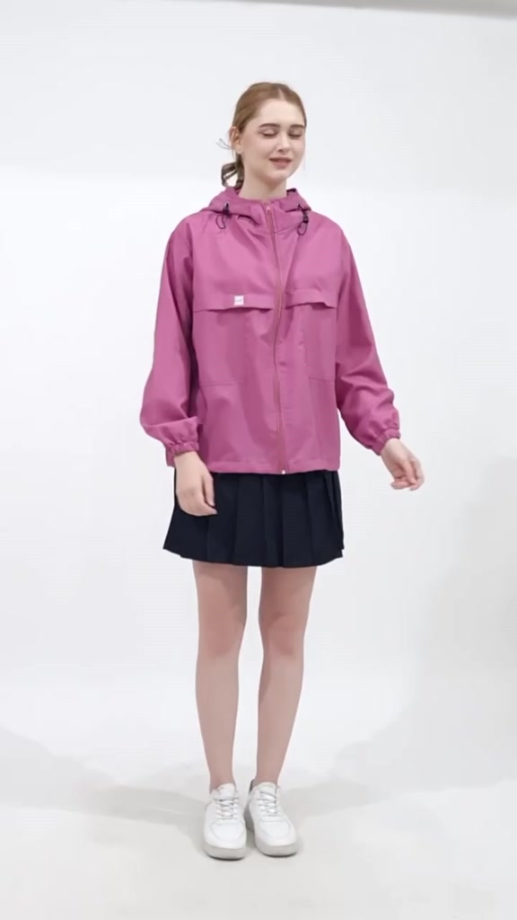 MIGHTY.UP Jaket Olahraga Parasut Pria & Wanita – Sauna Suit Windbreaker